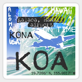 Kona Hawaii Sticker